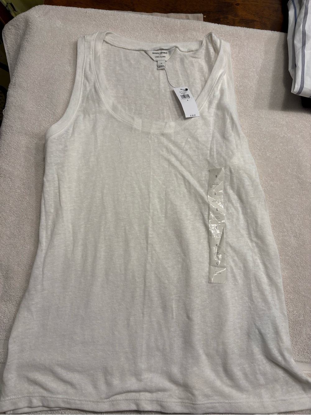 Banana Republic Factory Linen-Blend Tank Top Small